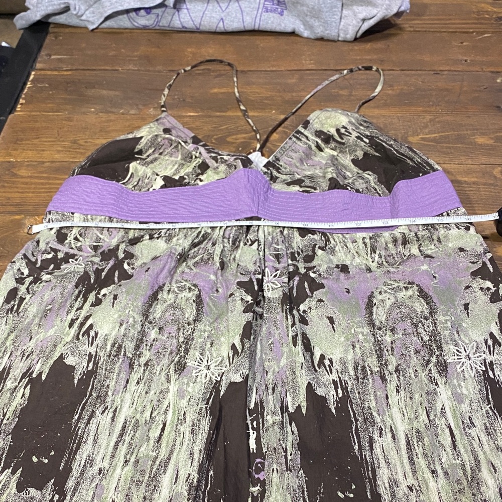 Hurley Strappy Top with Purple and Brown Accents - Juniors Size Large - Picture 9 of 11